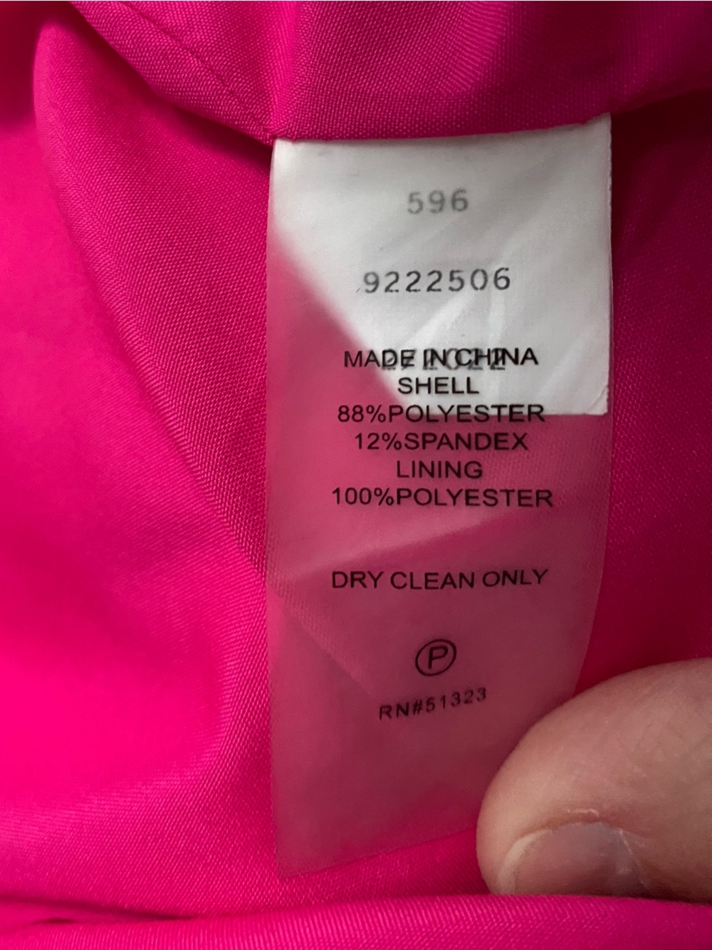 Vince Camuto Bold Hot Pink Single-Breasted Blazer Sz 16W - Picture 6 of 6